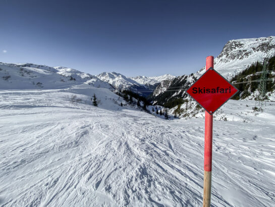 Start der Abfahrt nach Partenen